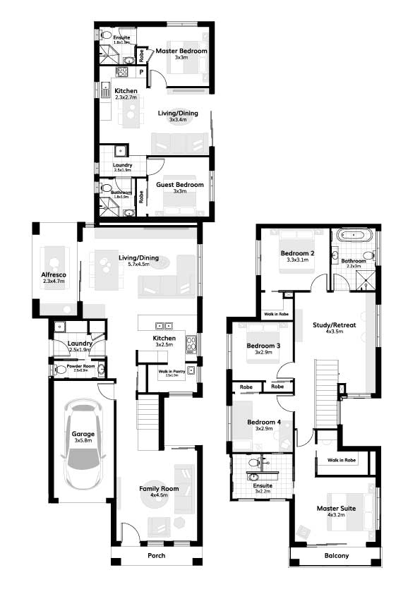 Dual Occupancy Builders floor plan