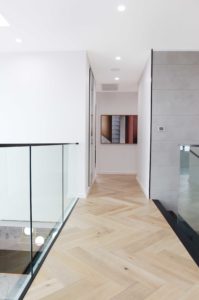 2nd floor passage with glass railing